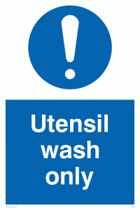 MH206: utensil wash only