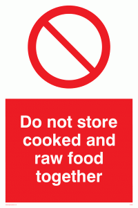 PH208: do not store cooked and raw food together