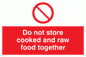 PH208: do not store cooked and raw food together