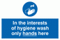 MH209: Wash only hands here