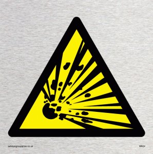 WN24: explosive material warning symbol only
