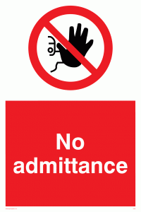 PA25: No Admittance