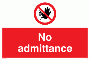 PA25: No Admittance
