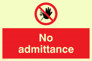 PA25: No Admittance