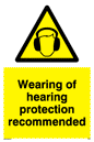 WP278: wearing of hearing protection recommended