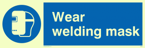 MP290: wear welding mask