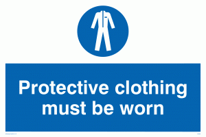 MP292: protective clothing must be worn