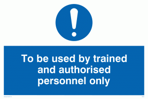 MM294: Used by trained personnel only