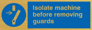 MM295: isolate machine before removing guards