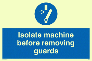MM295: isolate machine before removing guards