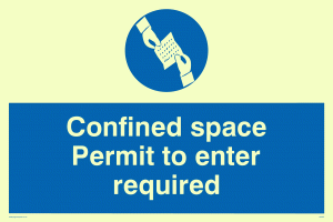 MA297: confined space permit to enter required