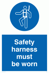 MP298: safety harness must be worn