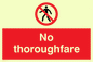 PA29: no thoroughfare - safety sign