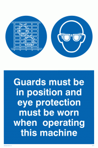 MP301: Guards & eye protection needed