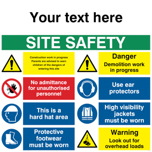 CC3048: Custom Site Safety Board - Style 1