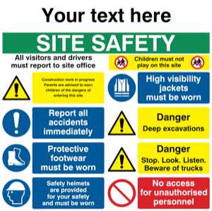 CC3049: Custom Site Safety Board - Style 2