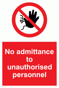 PA32: no admittance to unauthorised