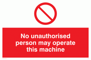 PM35: operate machine unauthorised