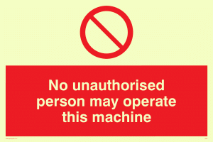 PM35: operate machine unauthorised