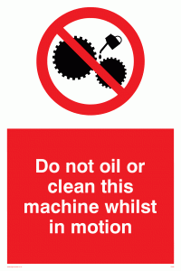 PM38: do not oil whilst in motion