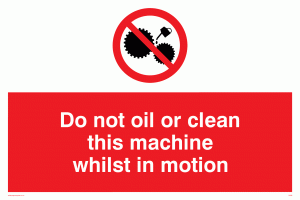 PM38: do not oil whilst in motion