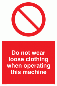PM42: no loose clothing operating