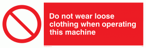 PM42: no loose clothing operating