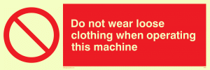 PM42: no loose clothing operating