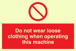 PM42: no loose clothing operating
