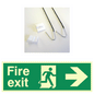 SB430: Fire Exit Right Sign