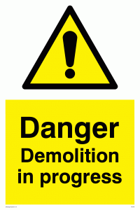 WC478: danger demolition in progress