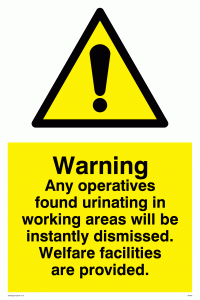 WC481: any operatives found urinating