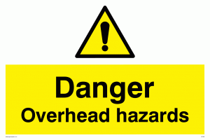 WC485: danger overhead hazard