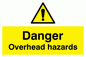 WC485: danger overhead hazard