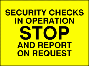 WU502: security checks in operation stop and report on request