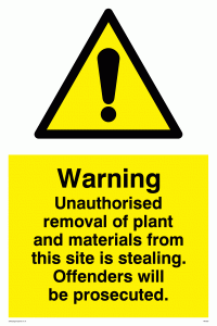 WC503: Removal of plant and materials