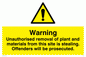 WT503: Removal of plant and materials