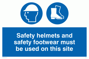 MC515: Safety boots hard hat on site