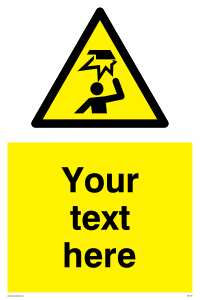 WV5185: Custom Overhead Obstacle Sign