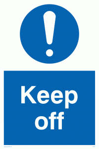 MC518: Keep off sign