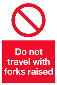 PM5266: Do not travel with forks raised