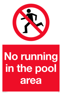 PV5267: No running in pool area