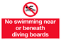 PV5279: No swimming beneath diving board