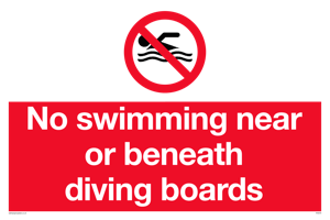 PV5279: No swimming beneath diving board
