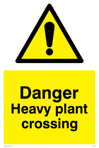 WV5291: Danger Heavy plant crossing