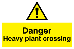 WV5291: Danger Heavy plant crossing