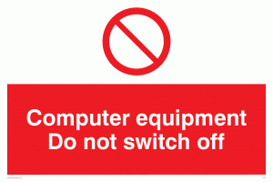 PV52: computer equipment do not switch off