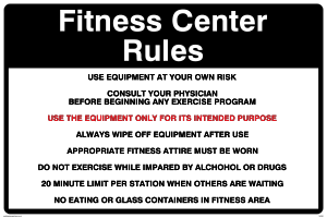 IV5301: Fitness Center Rules