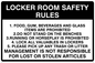 IV5306: Locker Room Safety Rules