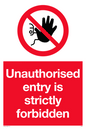PA5321: Unauthorised entry strictly forbidden